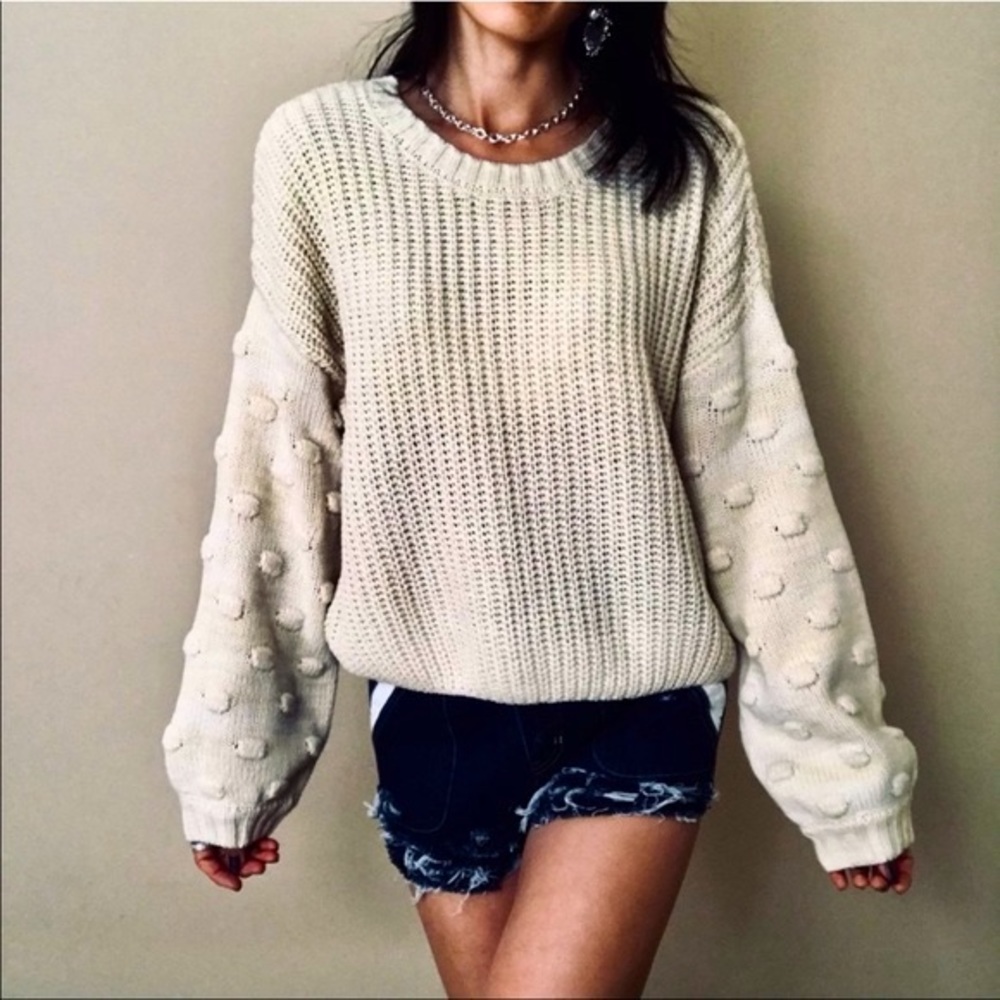 Moon & Madison Pom Pom Sweater
